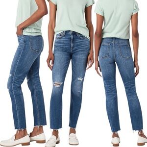 Rag & Bone Nina Cigarette Skyline High-Rise Comfort Stretch Jean Straight Sz 25